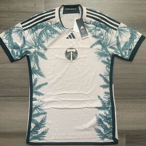 $150 ADIDAS MLS PORTLAND TIMBERS 2024/25 AWAY JERSEY NATURE CREAM HZ6200 MEDIUM